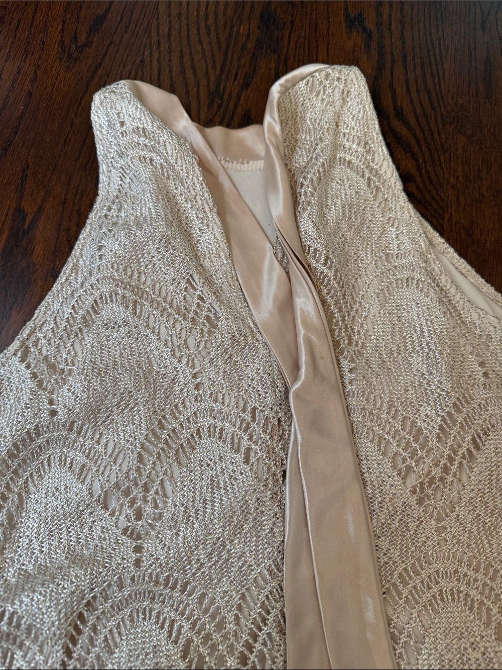 Ruby Rox Halter Lace Mini Dress in Beige - Picture 5 of 8